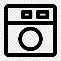 Laundry, Cleaning, Iron, Dryer icon svg