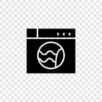 Laundry, Cleaning, Home, Machine icon svg