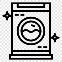 Laundry, Cleaning, Drying, Ironing icon svg