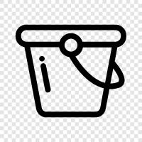 laundry, wash, dirty, bucket icon svg