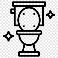 lavatory, bathroom, flush, toilet paper icon svg