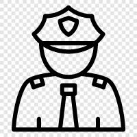 law enforcement, crime, investigation, detective icon svg