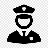 law enforcement, detective, patrolman, officer icon svg
