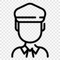 law enforcement, detective, officer, patrolman icon svg