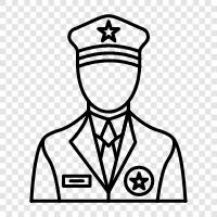 Polizei, Sheriff, Polizist, Detektiv symbol