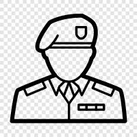 law, justice, police, officer icon svg