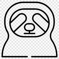 laziness, slothfulness, lethargy, sluggishness icon svg