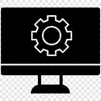 lcd brightness, lcd contrast, lcd resolution, lcd calibration Значок svg