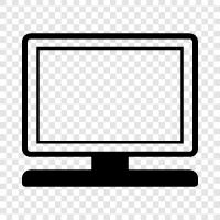 lcd display, monitor, display, digital icon svg