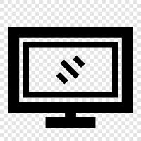 LCD Monitor, LED Monitor, Portable Monitor, HD Monitor symbol