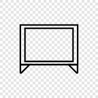 lcd, plasma, flat screen, tv monitor icon svg