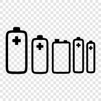lead acid, nickelcadmium, nickelmetal-hyd, batteries icon svg