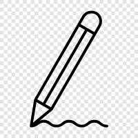 lead, graphite, writing, drawing icon svg