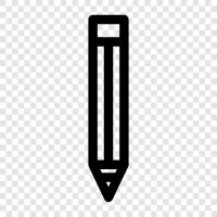 lead, writing, drawing, math icon svg