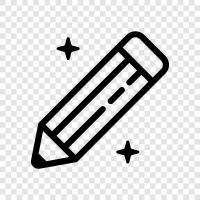 lead, graphite, pencils, writing icon svg