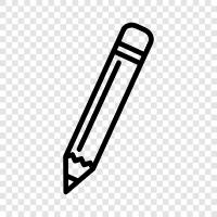 lead, drawing, paper, pencils icon svg