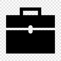 leather, briefcase, men, women icon svg