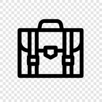 leather briefcase, shoulder bag, tote bag, messenger bag icon svg