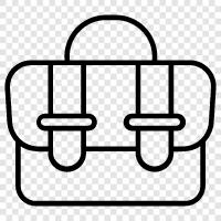 leather, briefcase, computer, bag icon svg
