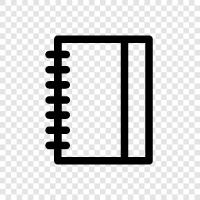 leather, notebook, notebook computer, notebook paper icon svg