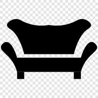 leather, comfortable, relaxation, relaxation chair icon svg