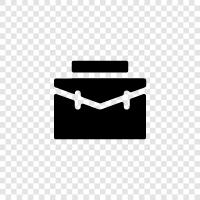 leather, briefcase, brief icon svg