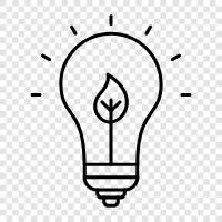 LED bulb, energy saving bulb, CFL bulb, LED light bulb icon svg