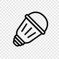 LEDLampe, CFLLampe, Energiesparer, Energie symbol