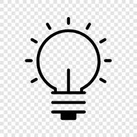 LED, CFL, Incandescent, Xenon Light Bulb icon svg