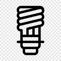 LED, Light, Energy, Compact icon svg