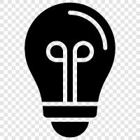 LED, incandescent, CFL, energy icon svg