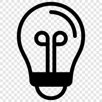 LED, CFL, incandescent, halogen icon svg