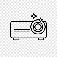 LED, home theater, projection, cinema icon svg