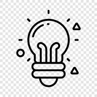 LED, CFL, incandescent, halogen Light Bul icon svg