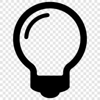 LED, CFL, LED light, incandescent light bulb icon svg