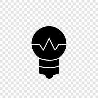 LED, Incandescent, CFL, Energy icon svg