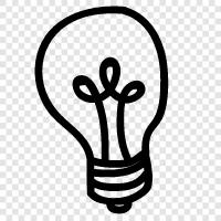 LED, Incandescent, CFL, Energy Efficiency icon svg