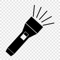 LED flashlight, tactical flashlight, LED tactical flashlight, mini flashlight icon svg