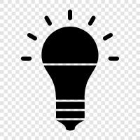 led light, led lamp, led light bulb, led light fixtures icon svg