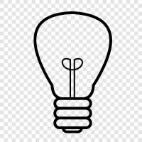 LED, Energy Efficiency, CFL, LED Lighting icon svg