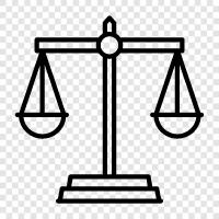 Rechtssystem, Rechtspraxis, Anwaltskanzlei, Rechtsanwalt symbol