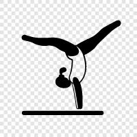 leotard, tumbling, balance, flexibility icon svg