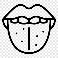 lick, taste, sore, gums icon svg