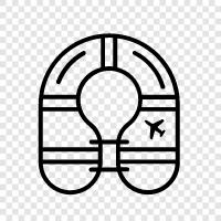 Schwimmwesten, Rettungsweste, Rafting, Kajak symbol