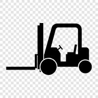 Lift, Truck, Equipment, Work icon svg