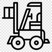 kaldırma kamyonu, endüstriyel kamyon, ağır ekipman, kamyon ikon svg