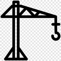 lifting containers, lifting equipment, industrial container lifting, container handling equipment icon svg