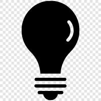 light bulb, LED, incandescent, CFL icon svg