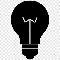 light bulb, light, incandescent, fluorescent Значок svg