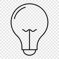 light bulb, light fixtures, lightbulbs, incandescent icon svg